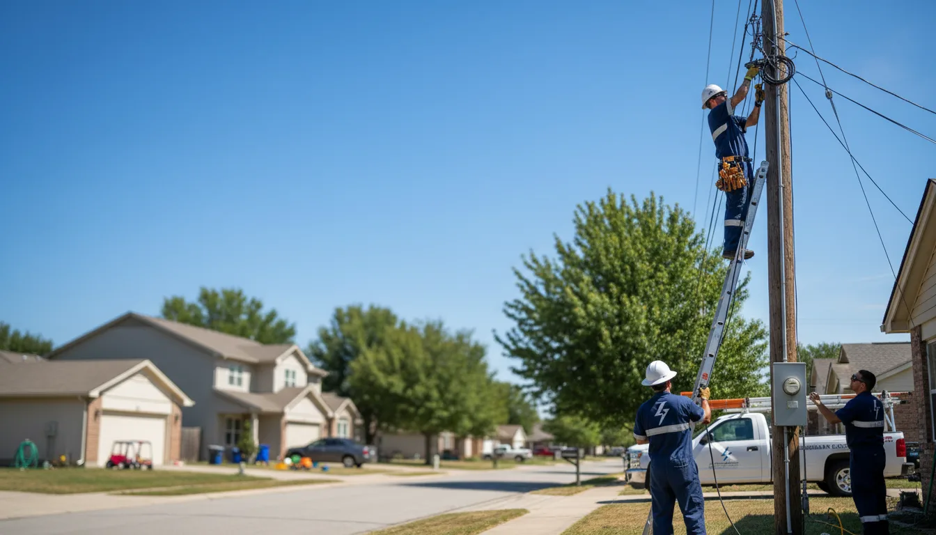 Residential electrician providing installation services in Wynne, AR